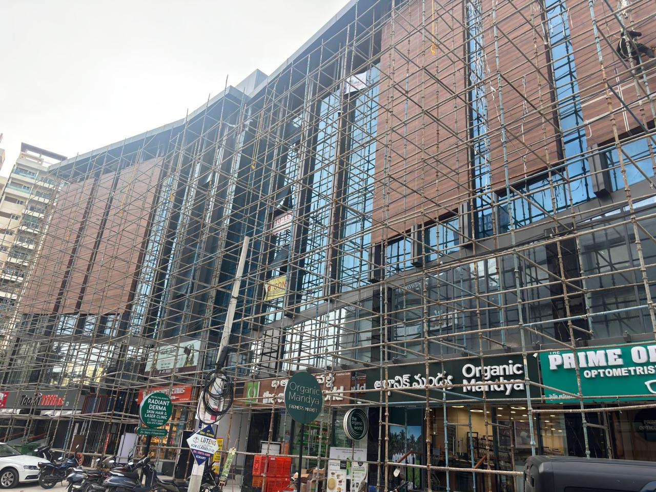 Residential complex scaffolding